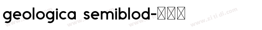 geologica semiblod字体转换